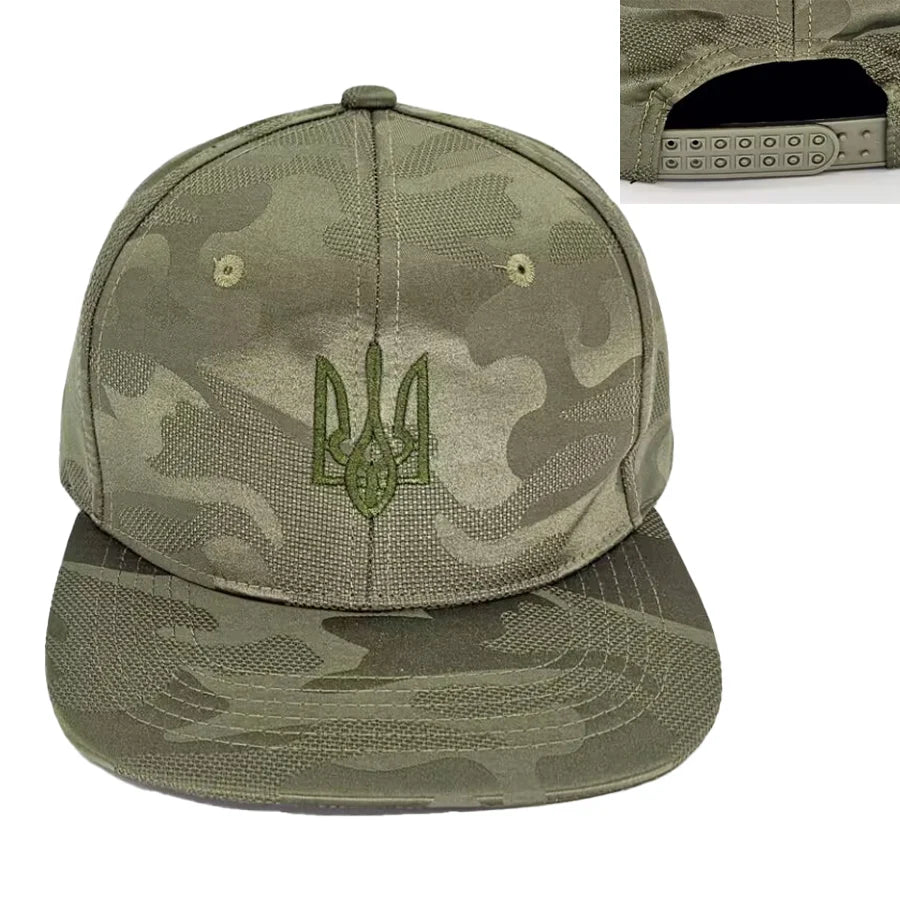 Embroidery Ukraine trident Symbol Spetsnaz Special Forces Men Women Boy Baseball Caps Dad caps Snapback Adjustable Camouflage
