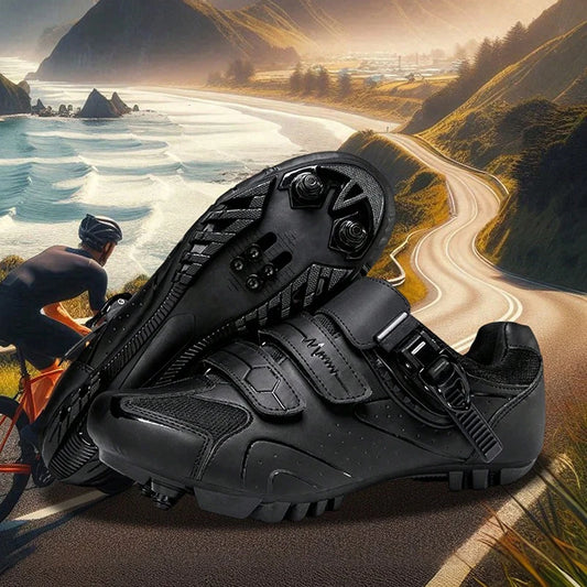 Neutrale MTB-Radschuhe, kompatibel mit Pelaton-Rennradschuhen, Herren-Radsportschuhe, Design mit reflektierendem Streifen