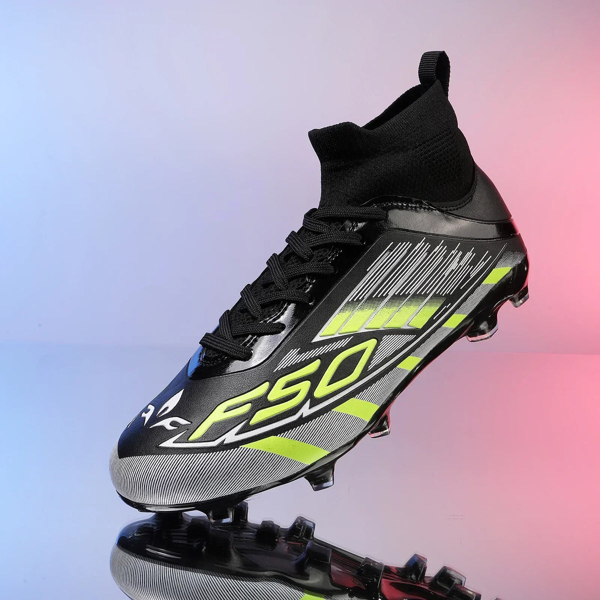 Nouvelles chaussures de football pour hommes, antidérapantes TF/FG, chaussures de sport confortables pour garçons et femmes, chaussures de sport à la cheville, chaussures de football professionnelles, baskets