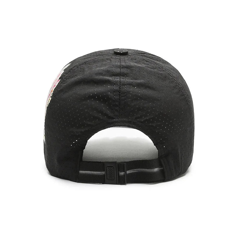 Spring/Summer Quick Drying Baseball Cap Men's And Women's Outdoor Beach Camping Sun Hat Printed Chinese Style Flower Sun HatB149