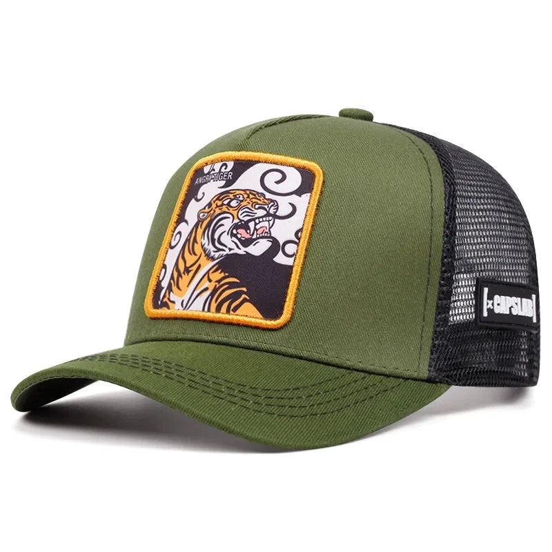 New High Quality Outdoor Sport Black Panther Baseball Cap Spring And Summer Embroidered Adjustable Unisex Hip Hop Dad Mesh Hat