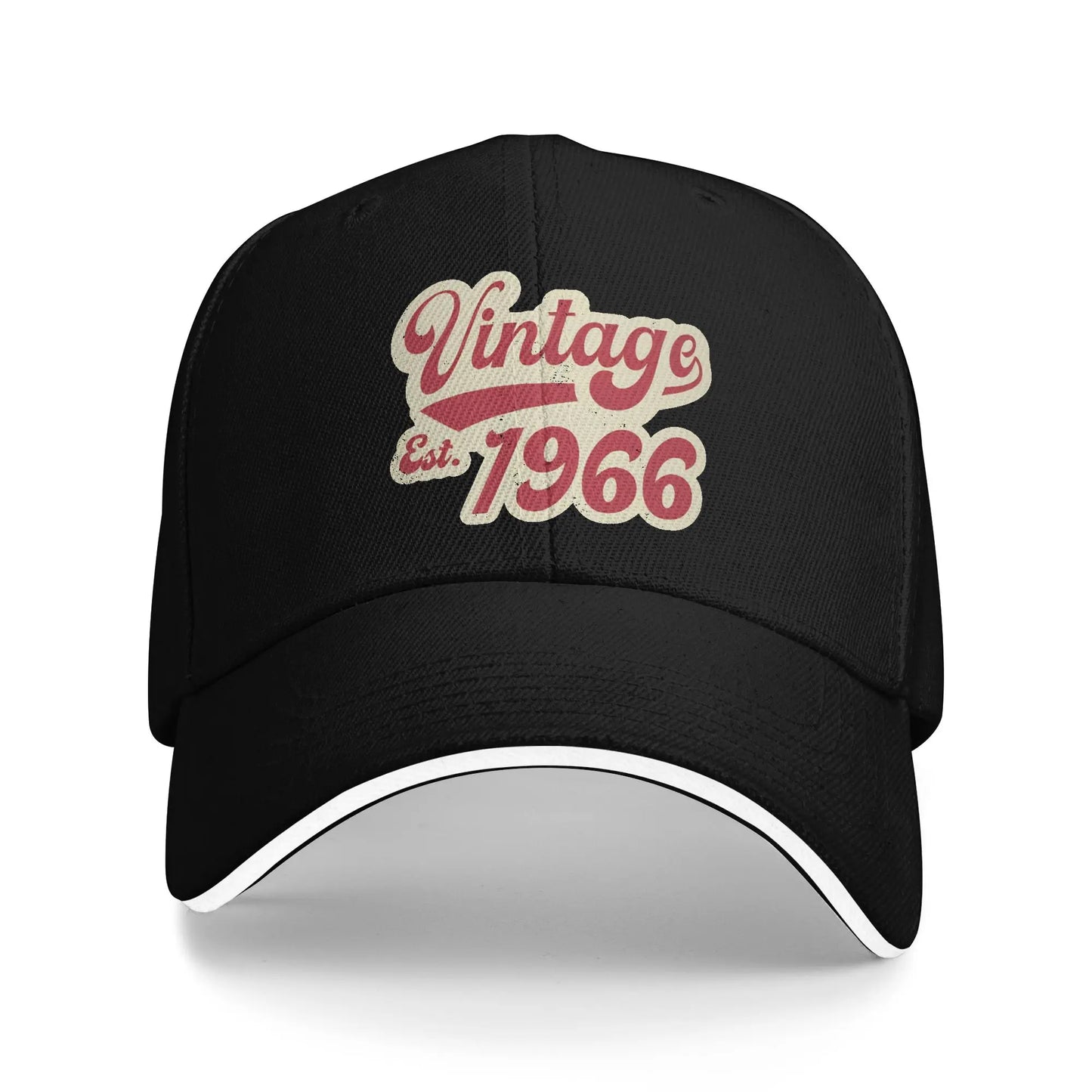 Men Women Born in 1966 vintage age 60 years old funny 60th birthday Hat Fashion Baseball Cap  Sun Hat Travel Headewear