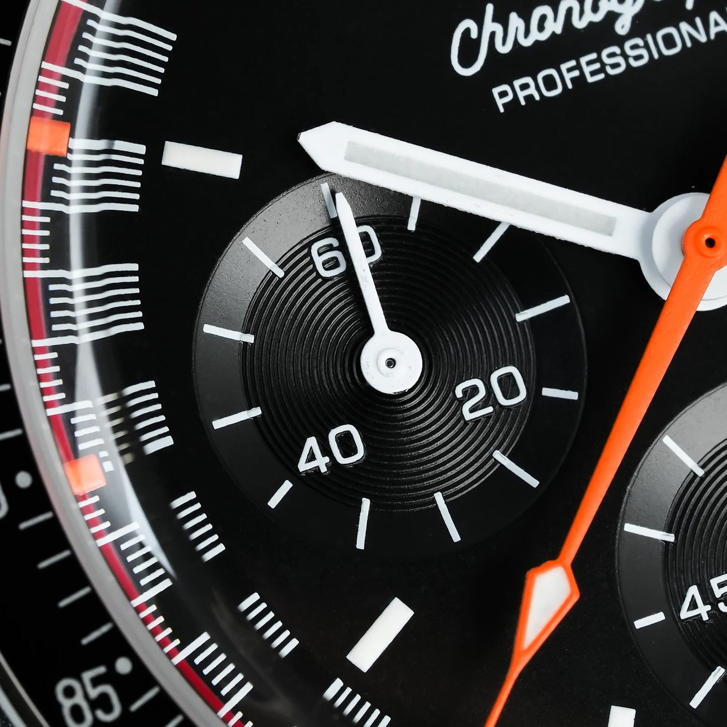 Watchdives WD1863 Watch VK63 Quartz Chronograph Movement Bubble Sapphire Crystal 100m Waterproof Luminous 39mm Vintage Watches