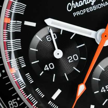 Watchdives WD1863 Watch VK63 Quartz Chronograph Movement Bubble Sapphire Crystal 100m Waterproof Luminous 39mm Vintage Watches