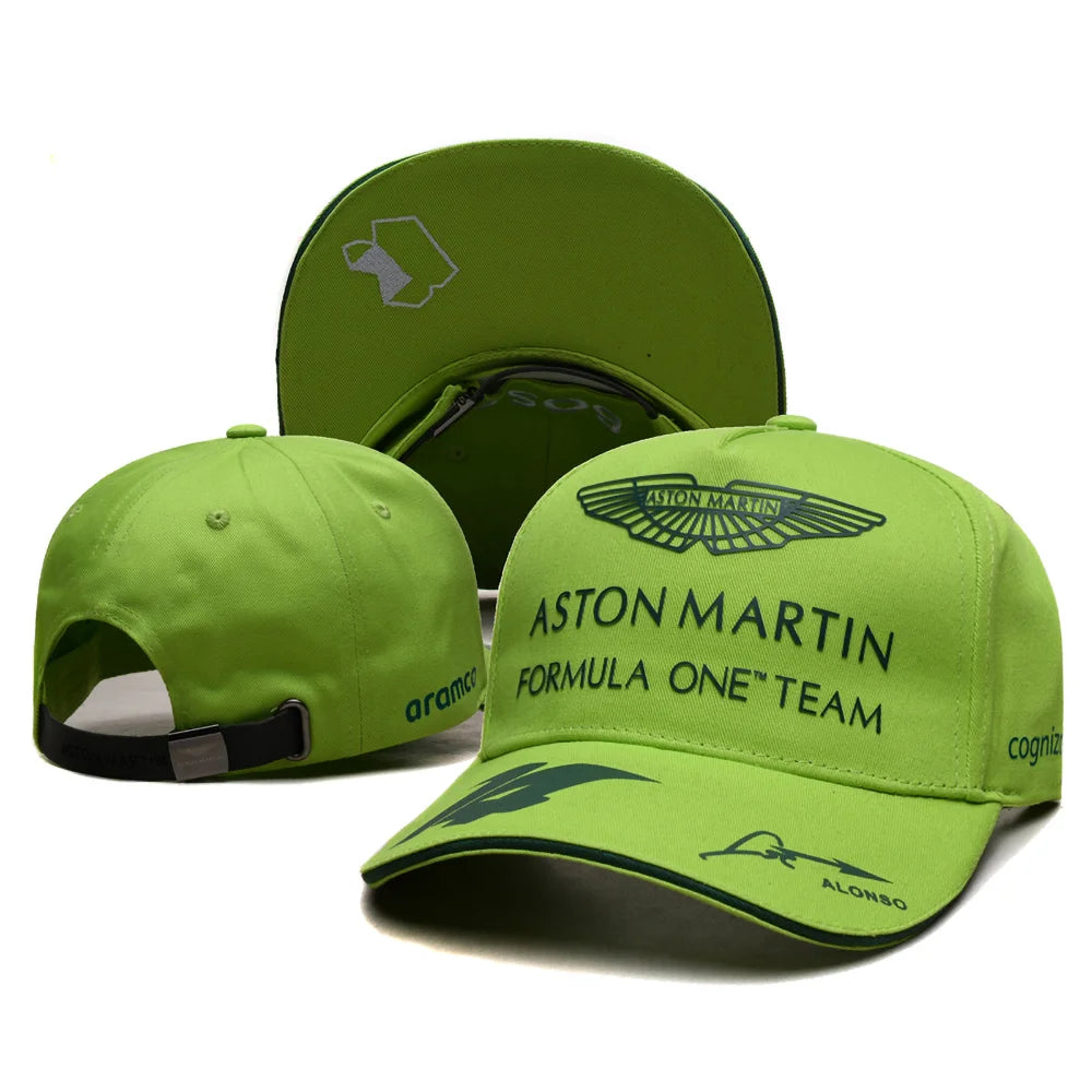 F1 Racing Team Aston Martin Daily Training Baseball Cap Fernando Alonso Men Outdoor Sunscreen Sun Hat Casual Fashion Peaked Cap