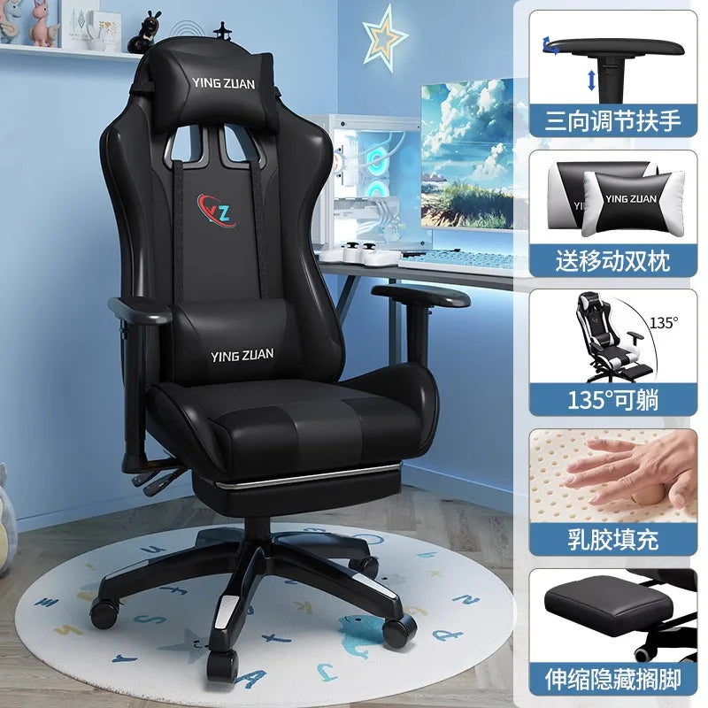Gaming stolica Računalna stolica Udobno podesivo sjedalo za opuštanje Game LIVE Za studentski dom i kućnu upotrebu Ergonomski dizajn za dugotrajno sjedenje