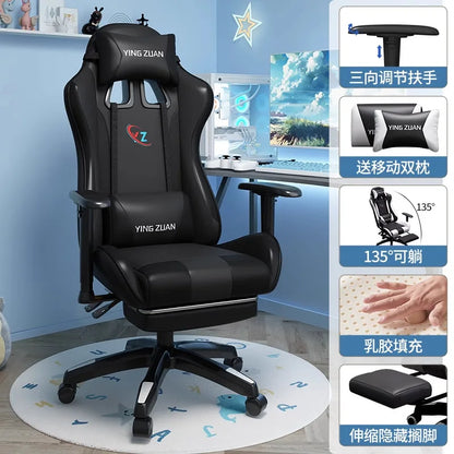 Gaming stolica Računalna stolica Udobno podesivo sjedalo za opuštanje Game LIVE Za studentski dom i kućnu upotrebu Ergonomski dizajn za dugotrajno sjedenje