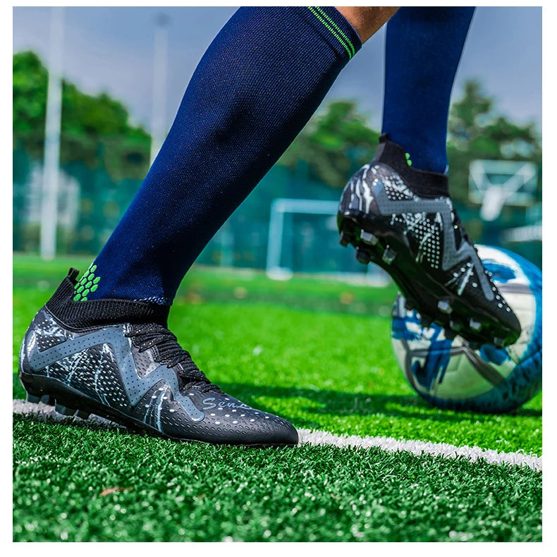 Bottes de Football professionnelles pour hommes, crampons de Football, entraînement de Sport en plein air, respirants pour étudiants, ultralégers, unisexe, livraison directe