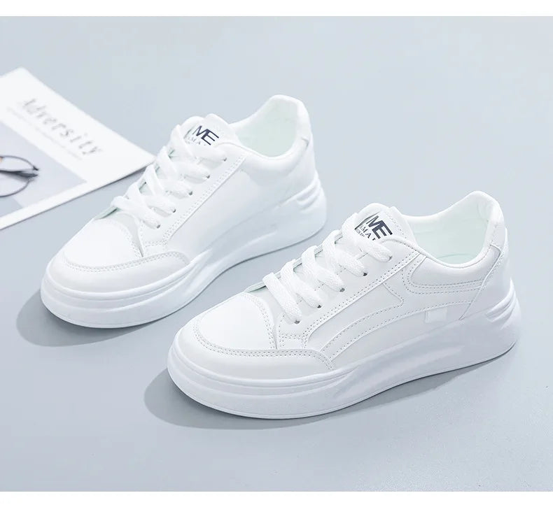 Baskets pour femmes, chaussures de sport tendance, chaussures confortables et décontractées, baskets à lacets pour femmes, Tenis Feminino