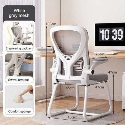 Cadeira de Computador, Cadeira de Encosto para Uso Sedentário em Casa, Secretária de Dormitório, Estudo e Escritório, Cadeira de E-sports, Cadeira Ergonómica.