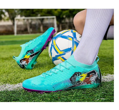 Nuovi scarpini da calcio da uomo, tacchetti FG antiscivolo per allenamento, scarpe da calcio con tacchetti lunghi, da partita, ultraleggeri, per outdoor, dropshipping