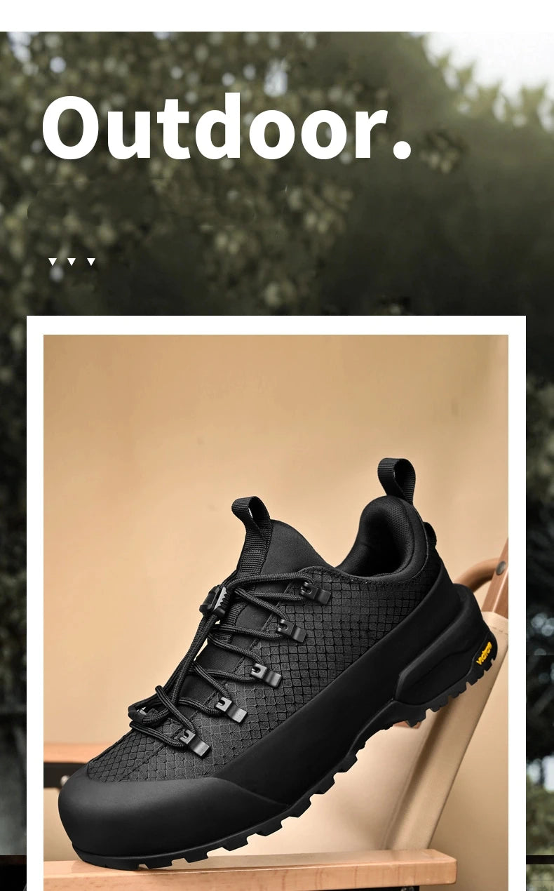 2025 New Hiking Shoes Non-Slip Grip Men's Spring Fall Outdoor Casual Sports Shoes Breathable Comfortable Durable Leisure Sneaker