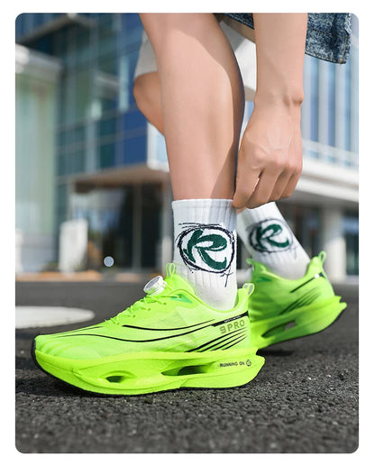 Running Shoes Carbon Board Speciality Marathon Men Sports Breathable Lightweight Women's Comfortable Athletic Nonskid Sneakers