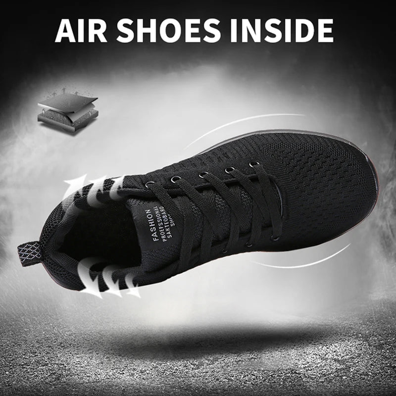 Zapatillas de running para hombre, transpirables, ligeras y cómodas, calzado casual masculino, tenis outdoor slip-on para caminar