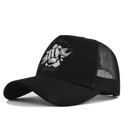New Fashion Spring Summer Printed Mesh Breathable Baseball Cap Gorras Personality LOGO for Men WomenCouples Visor Hat Casquette