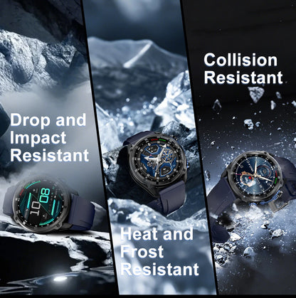 New Outdoor Precise GPS Map GNSS Smart Watch Men 10TM Waterproof 1000mAh Battery 170+Sport Mode Bluetooth Call AMOlED Smartwatch