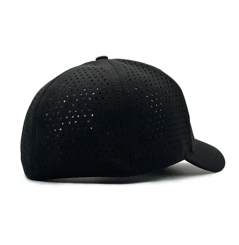 Brand Oohmy 5cm Short Brim Baseball Caps Big Head and Small Head for Men Women Mesh Back Trucker Hat Short BillQuick Dry