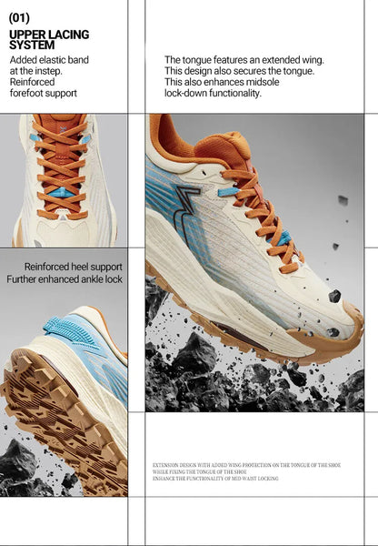 361 Degrees WUXIA 2 löparskor lätta ventilerande dämpande halkfria mjuka mångsidiga sneakers för utomhusvandring herr 672542201
