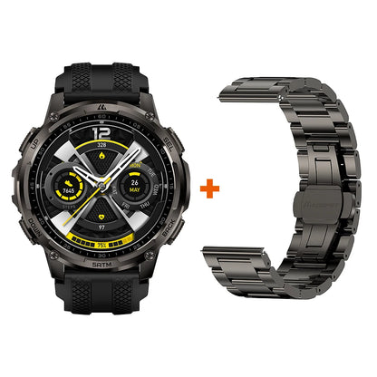 KOSPET TANK T4C Men's Outdoor Watch Rugged GPS  50M Waterproof Military Spec with Integrated Flashlight and Activity Tracking