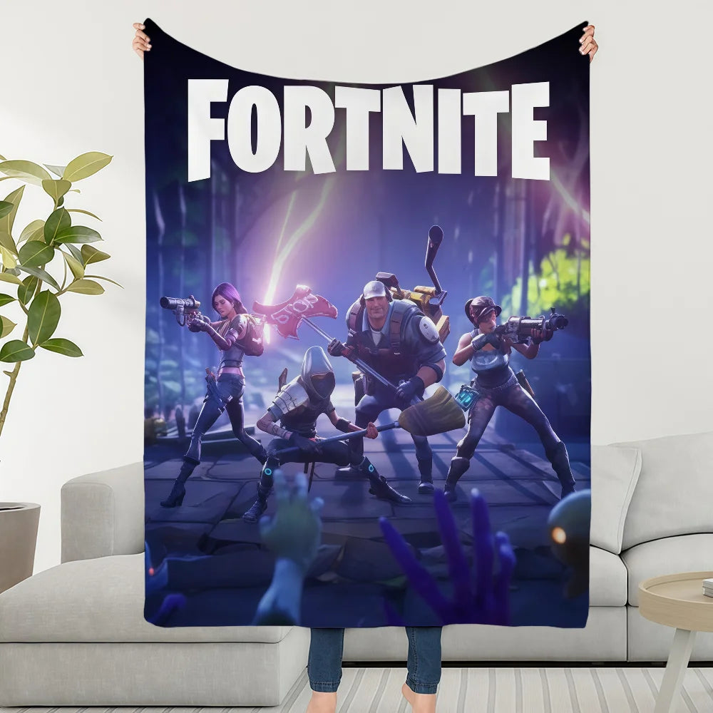 Blanket Throw Super Cosy Plush Living F-FORTNITES-ES Game Room Sofa Couch Childish Birthday Gifts