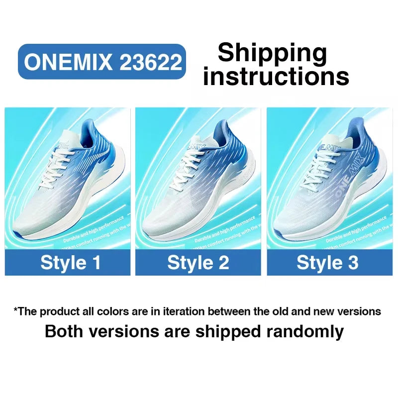 „Onemix Wind Wings“ kvėpuojantys greitojo bėgimo bateliai vyrams, maratono sportiniai kasdieniai bateliai moterims, lengvi vyriški lauko šokdynės