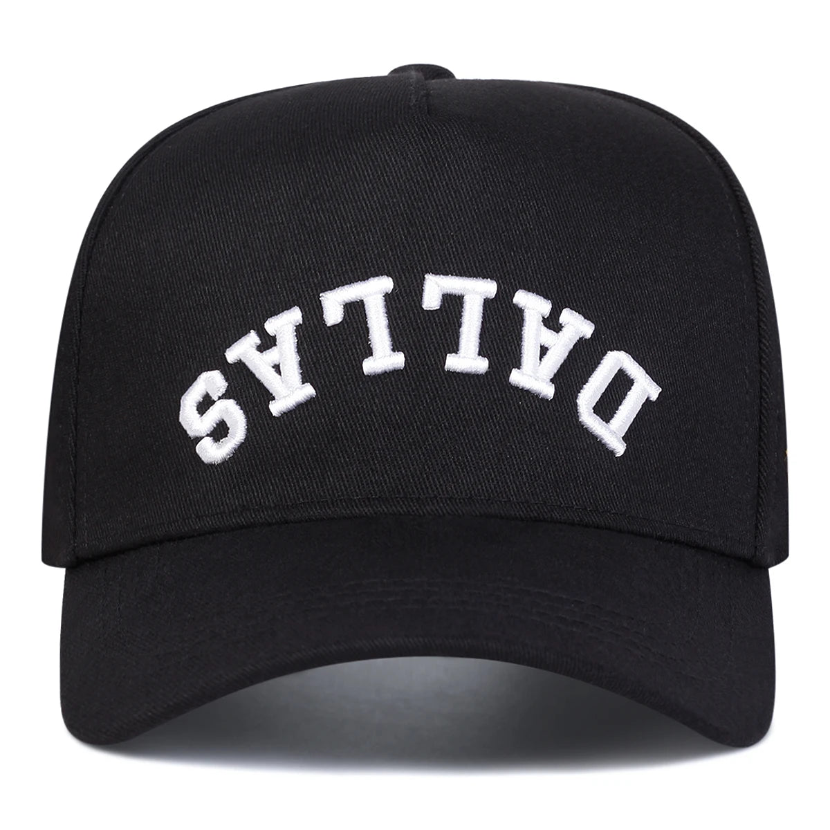 Unisex DALLAS Letter Embroidery Baseball Caps Adjustable Casual Hats Spring and Autumn Outdoor Sunscreen Hat