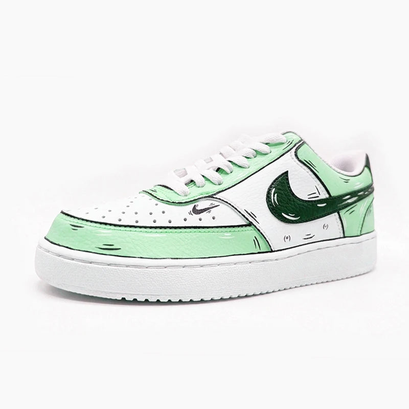 Custom Sneakers NIKE COURT VISION  Messy Line Design Wild Romantic Dream Comic Pattern Couple Matching Shoes Unisex retro shoes