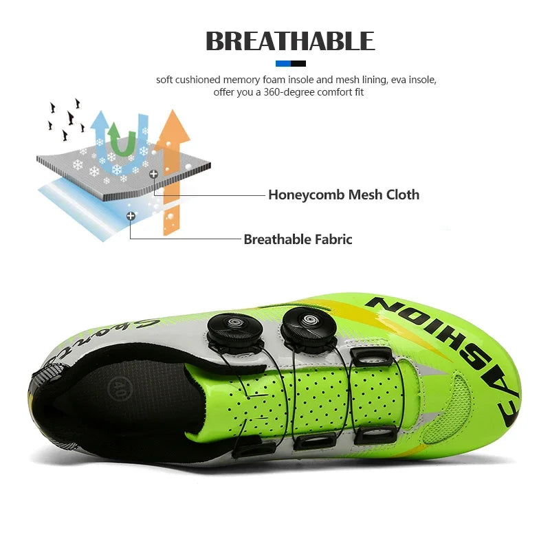 Pantofi de bicicletă de șosea pentru bărbați, adidași de ciclism, cleme MTB, cleme Route, biciclete de teren, viteză, pantofi sportivi de curse, pantofi cu pedale SPD pentru femei