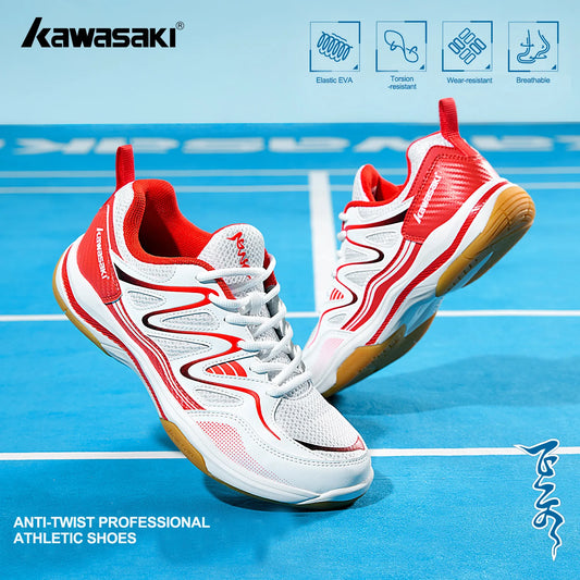 Buty do badmintona w stylu retro Kawasaki z oryginalną warstwą węglową zapobiegającą skręcaniu – profesjonalne buty sportowe do tenisa stołowego C32016