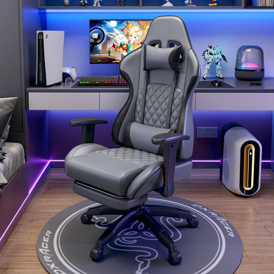 Cadeira Gaming Ergonómica Giratória Confortável para Computador, Moderna para Casa e Escritório, Elástica, Executiva, Durável e Respirável, Muebles Furniture