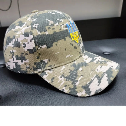 Embroidery Ukraine trident Symbol Spetsnaz Special Forces Men Women Boy Baseball Caps Dad caps Snapback Adjustable Camouflage