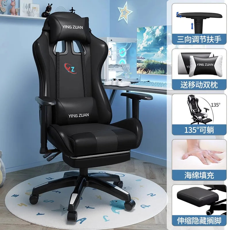 Gaming stolica Računalna stolica Udobno podesivo sjedalo za opuštanje Game LIVE Za studentski dom i kućnu upotrebu Ergonomski dizajn za dugotrajno sjedenje