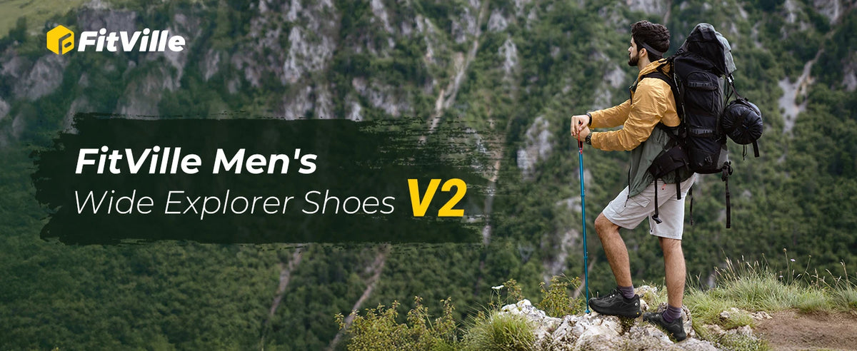 Sneakers larghe Fittington da uomo, scarpe da trekking slip-on, scarpe da corsa da uomo morbide e comode, scarpe da passeggio antiscivolo con supporto per l'arco plantare