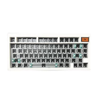 Kit de teclado mecánico ZUOYA GMK81 hot-swappable Bluetooth 2.4G inalámbrico con retroiluminación RGB, estructura gasket y soporte para