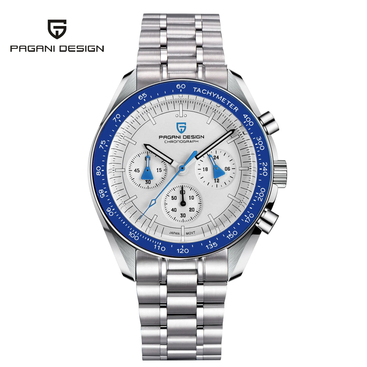 PAGANI DESIGN Saturn Men's Watches 2026 New Top Luxury Quartz Watch Men Light Tan Chronograph AR Sapphire crystal Wristwatch Men
