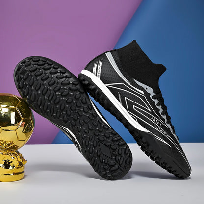 Chaussures de football TF Turf, tissu PU souple, semelle en caoutchouc antidérapante, résistantes à l'abrasion, pour les activités sportives sur le campus