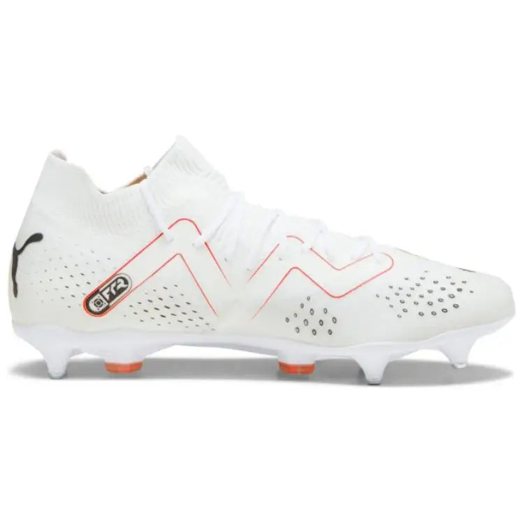 Chaussures de football Puma Future Match Mxsg, confortables et durables, modèle blanc 107369-01.