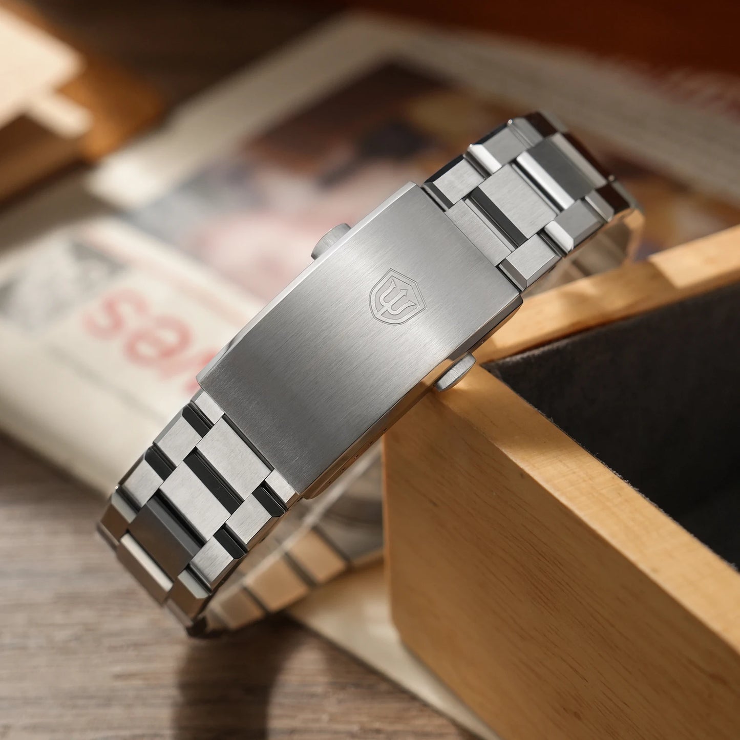 Watchdives WD0017 41mm Men Watch Ronda 515 VH31 Sweep Second Quartz Watches Sapphire Crystal 200M Waterproof Stainless Steel