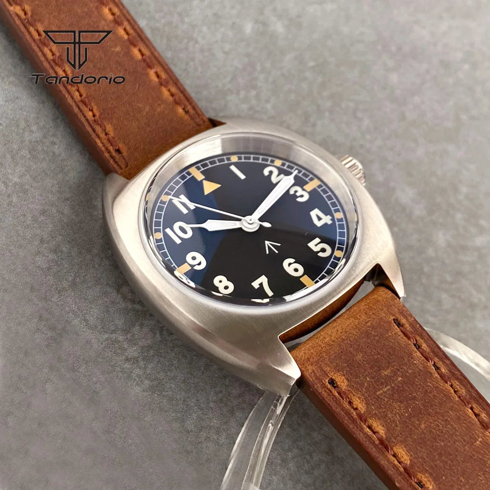 Tandorio 36mm Dive Military Automatic Miyota8215 Mechanical Watch for Men Domed Sapphire Unisex Wristwatch 20BAR Waterproof Lume