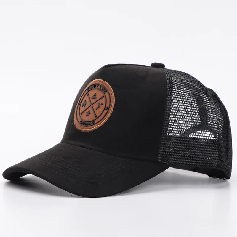 New Summer Mesh Baseball Cap Women Men Letter Patch Snapback Hat Casual Breathable Unisex Street Hip Hop Trucker Caps