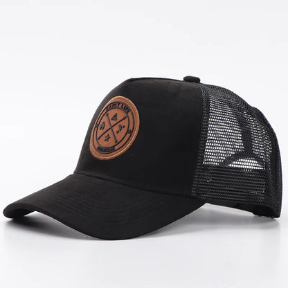 New Summer Mesh Baseball Cap Women Men Letter Patch Snapback Hat Casual Breathable Unisex Street Hip Hop Trucker Caps