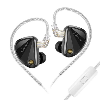 KZ Decet 5DD HiFi Wired In-Ear Earphones – Premium Dynamic Driver Earbuds with Detachable 2PIN Cable & Microphone