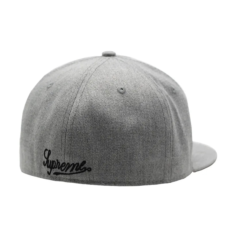 Embroidered Full Closed Fitted Cap Hat New York Size Trucker Bboy Men Bill Hip Hop Plain Baseball Snapback Flat Visor Brim Era