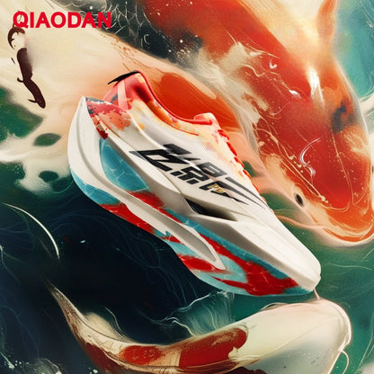 QIAODAN Feiying PB6.0 Pantofi sport de maraton pentru bărbați, model nou, cu talpă suspendată și placă integrală din carbon, adidași de alergare QDB023261299