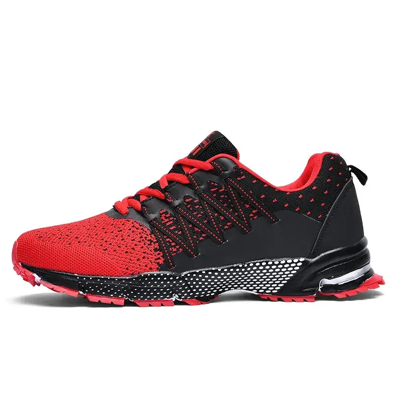 2025 Thick Soled Sports Shoes Youth Mesh Breathable Running Shoes Trend Spring Summer Korean Large Black and White Shoes walk