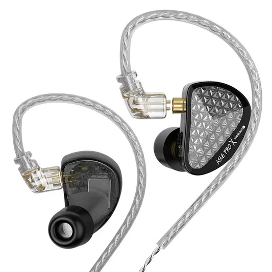 Auricolari in-ear monitor KZ AS16 PRO X HiFi – cuffie cablate con microfono e 8 driver ad armatura bilanciata