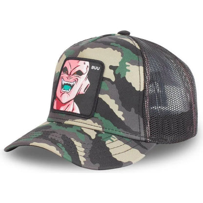 Czapka z motywem Dragon Ball Son Goku – letnia czapka podróżna z daszkiem, męska czapka z haftem w stylu hip-hopowym, z daszkiem przeciwsłonecznym, regulowana czapka typu trucker z siateczką