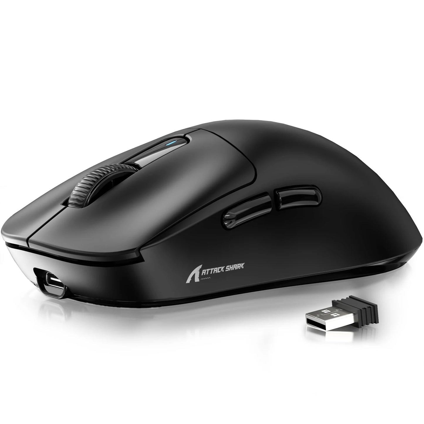 ATTACK SHARK X3 brezžična igralna miška, senzor PixArt PAW3395, 26K DPI, ultralahka 49g, tri-način 2.4G/Bluetooth/žično, za PC/MAC