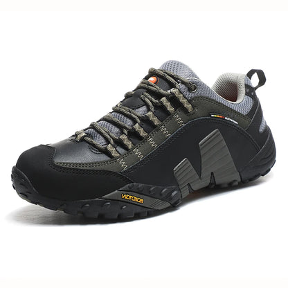Scarpe da trekking per appassionati di attività all’aria aperta - Scarpe da trekking impermeabili da uomo - Scarponi da montagna - Scarpe tattiche da caccia nel bosco in vera pelle