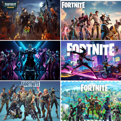 Backdrop F-fortniteds para Festa de Aniversário de Rapaz, Faixa Decorativa Infantil, Decoração de Mesa de Bolo de Aniversário, Acessórios para Festa, Adereços Fotográficos e Presente